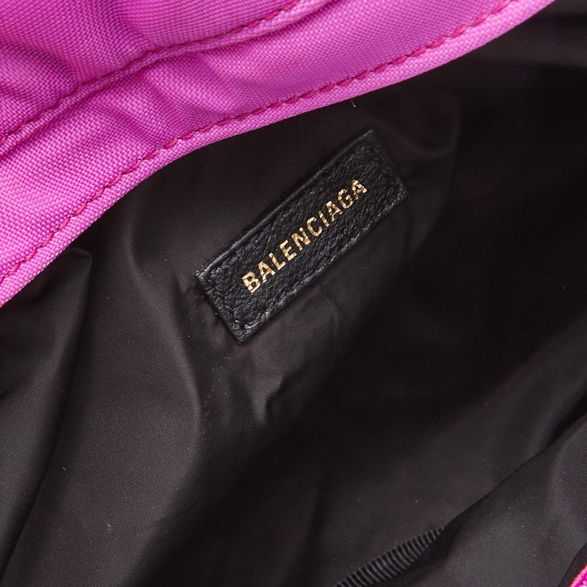 Balenciaga Neon Pink Nylon Everyday Belt Bag 1
