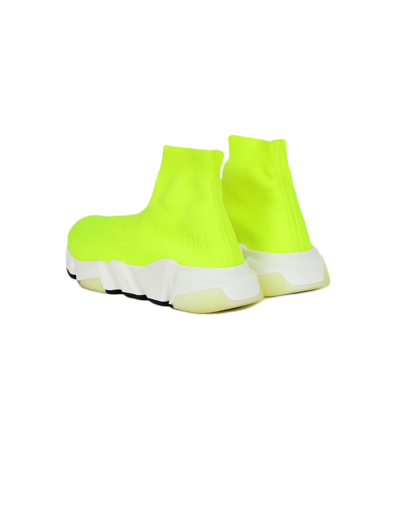 neon balenciaga sock shoes