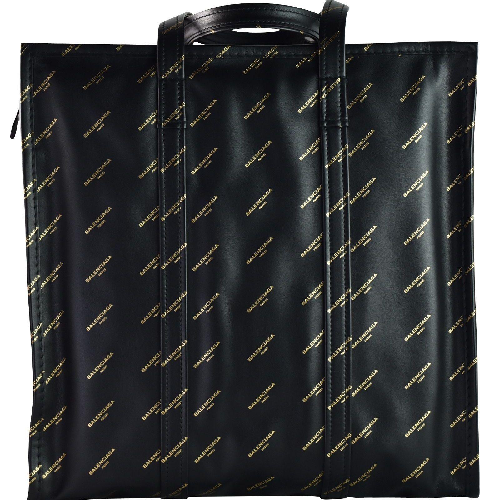 Balenciaga NEW Bazar Shopper M Black Leather Tote Bag Handbag In Excellent Condition In Rome, Rome