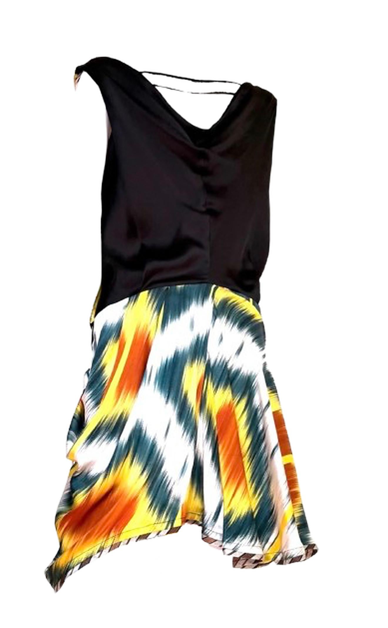 Balenciaga Nicolas Ghesquière - Abito in seta ikat per la passerella A/I 2007 In condizioni ottime in vendita a Woodland Hills, CA
