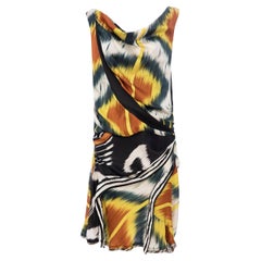 BALENCIAGA Nicolas Ghesquière Runway F/W 2007 Silk Ikat Dress