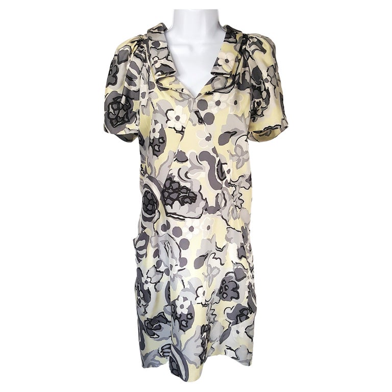 Balenciaga NicolasGhesquiere Vestido de seda con estampado de