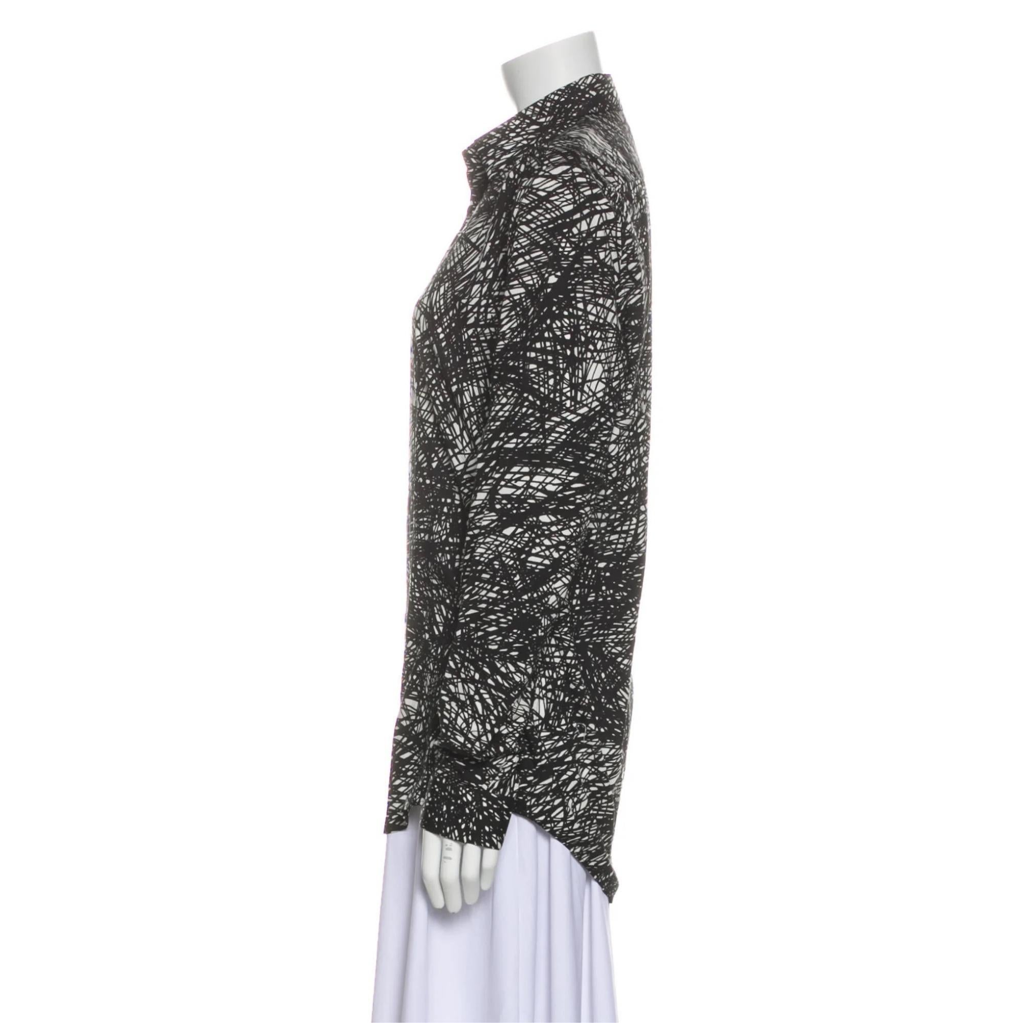 Balenciaga Top con maniche lunghe stampate e rumore (38EU)  Medio) 301991 In condizioni ottime a Montreal, Quebec