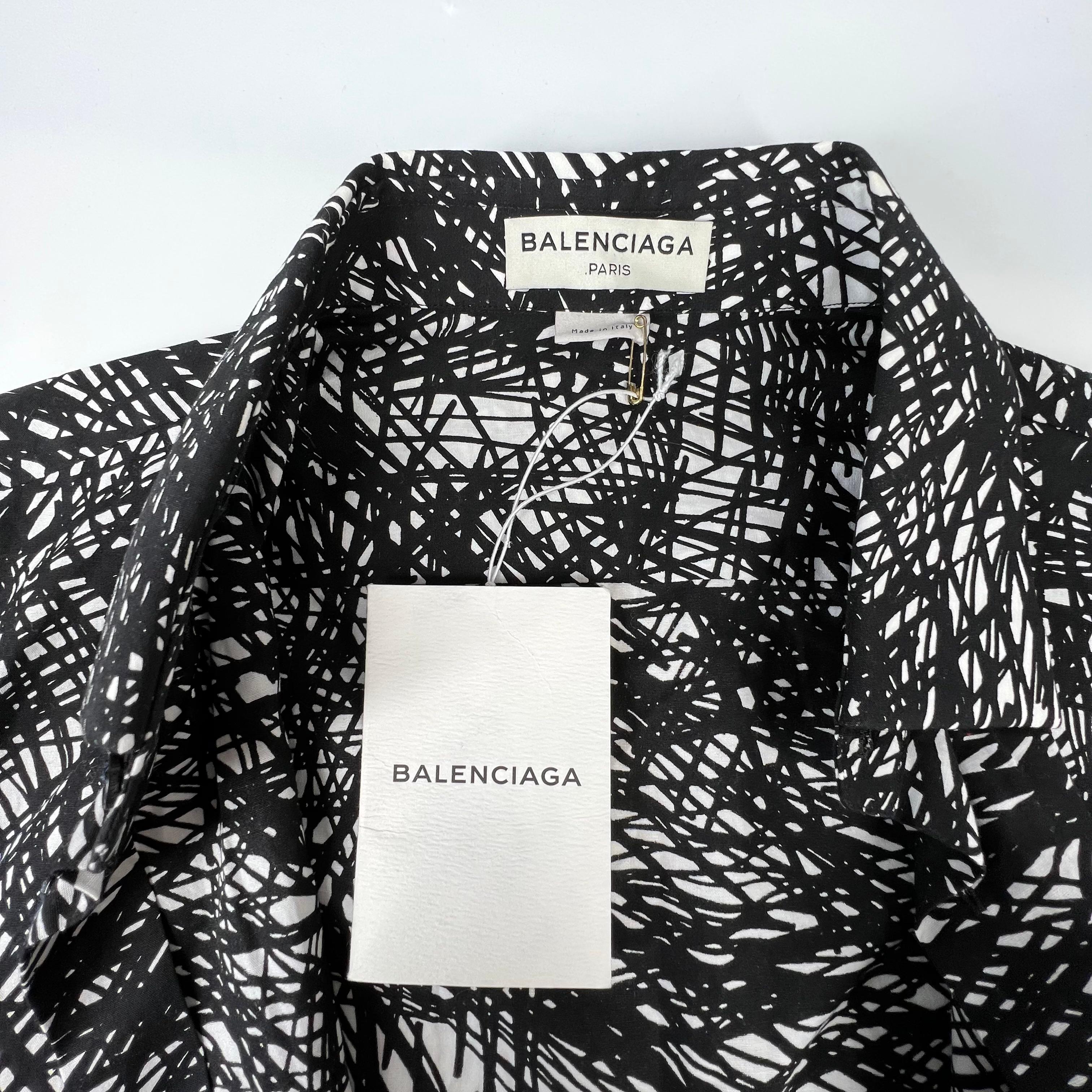 Balenciaga Top con maniche lunghe stampate e rumore (38EU)  Medio) 301991 1