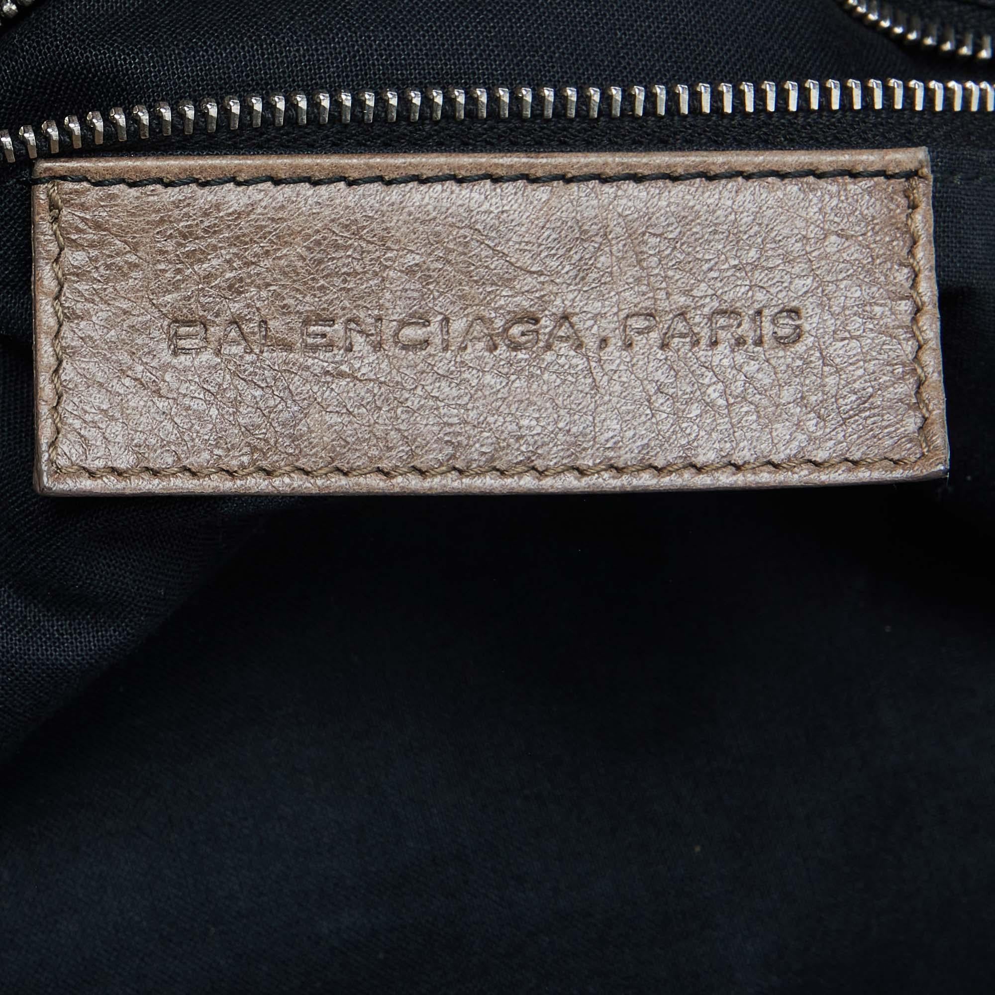 Sac cabas de travail Balenciaga Noix en cuir GSH en vente 3