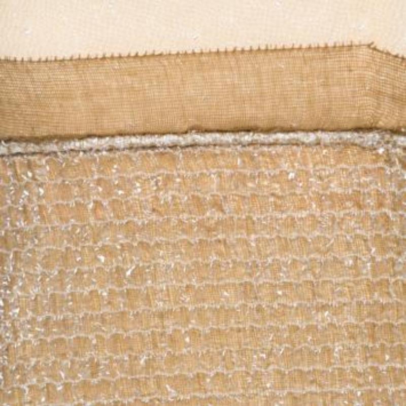 Balenciaga Ochre Yellow Embroidered Cotton Inlay Textured Camisole S en vente 1