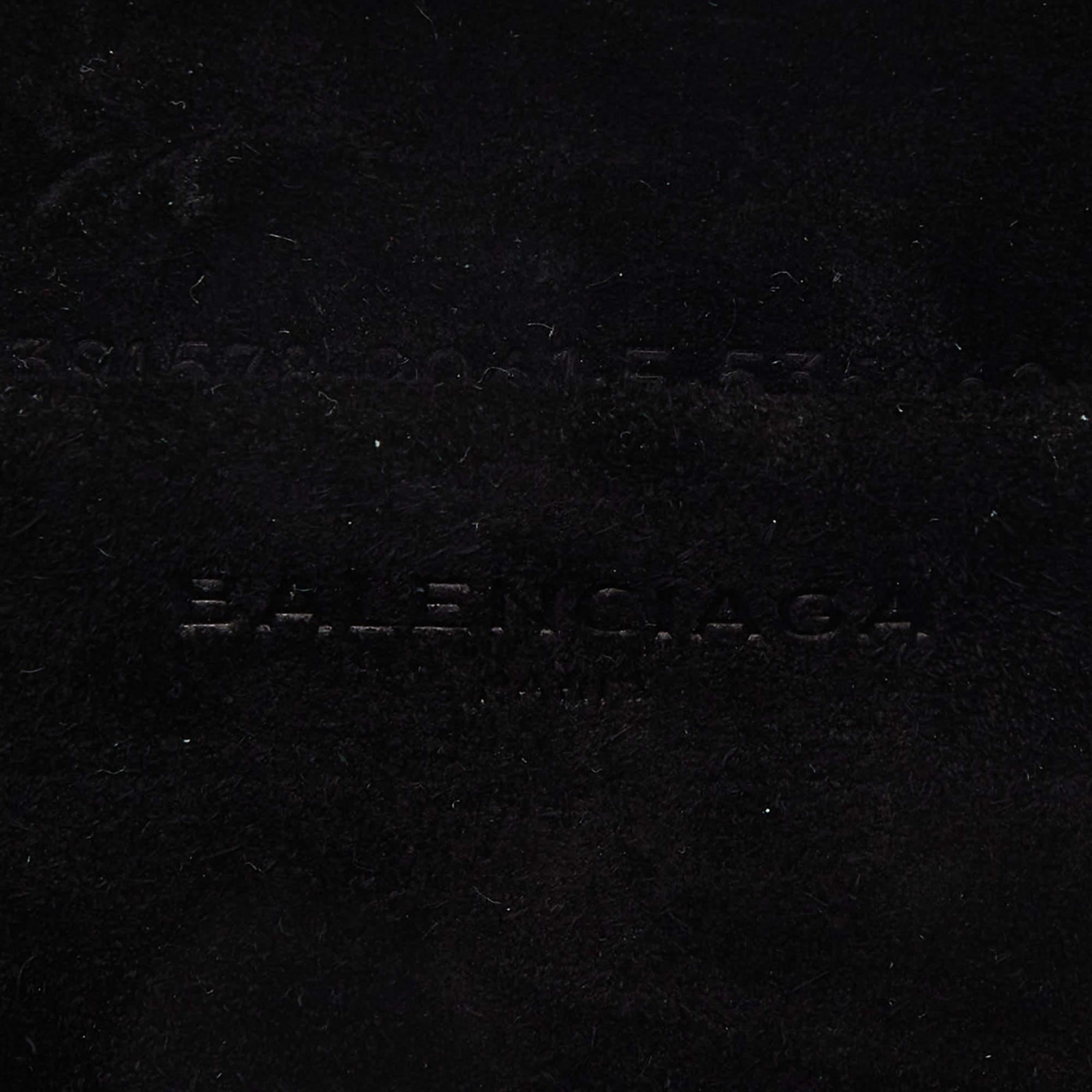 Balenciaga Off White/Black Marble Leather Le Dix Minaudiere Box Clutch 3