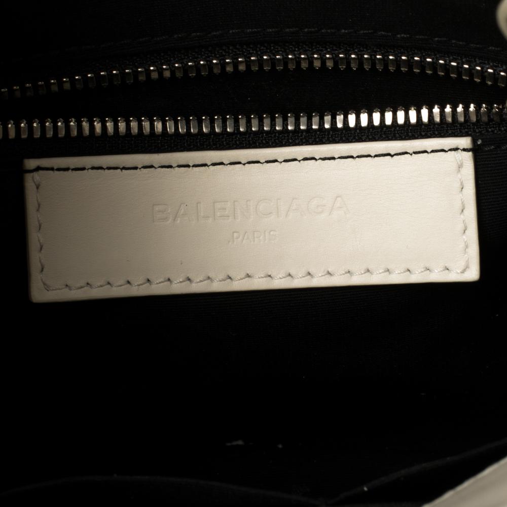 Balenciaga Off White Leather Mini All Afternoon Tote 6