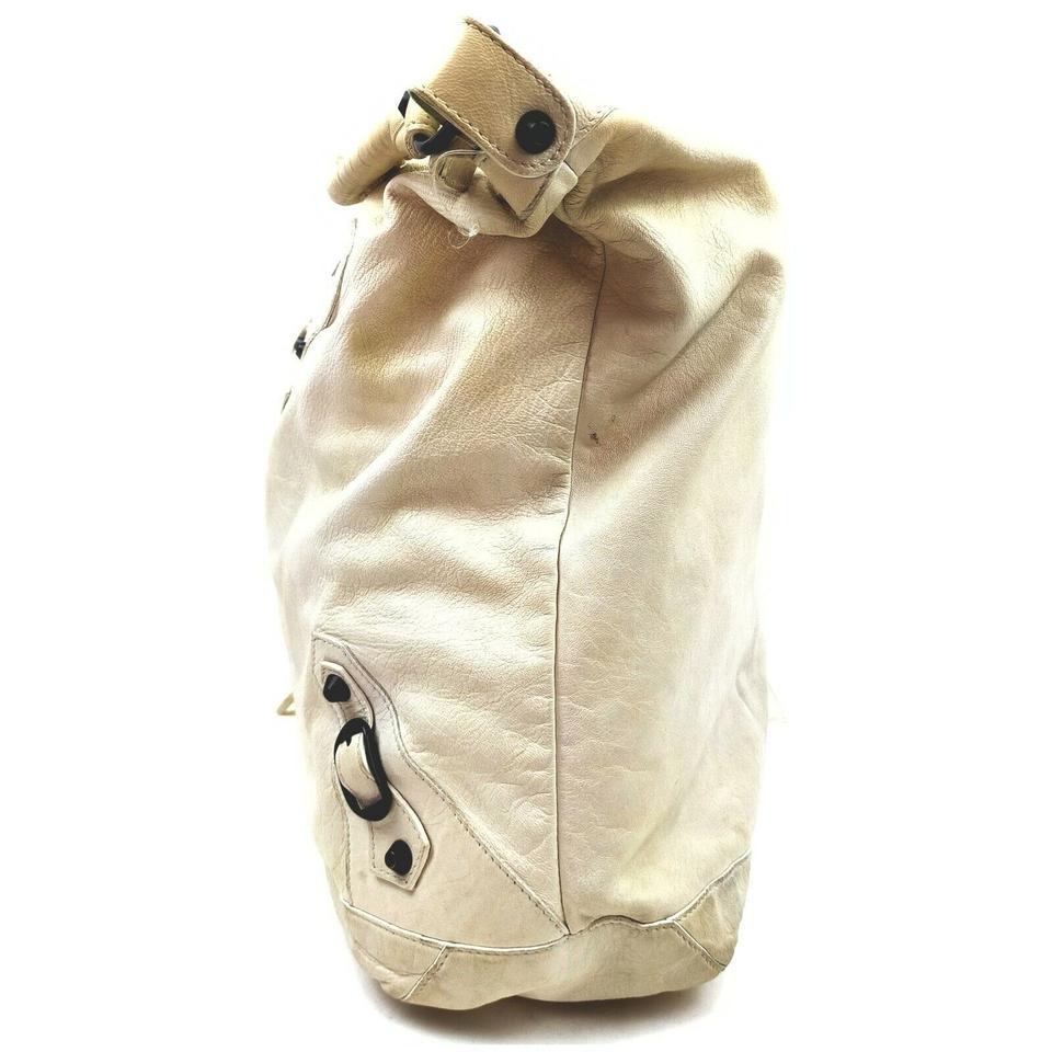 Women's BALENCIAGA Off-White Leather The Day Hobo Bag  862953 