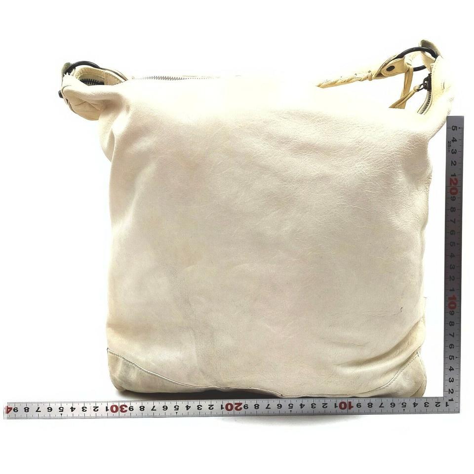 BALENCIAGA Off-White Leather The Day Hobo Bag  862953  1