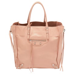 Balenciaga Old Rose Leather Papier A5 Tote