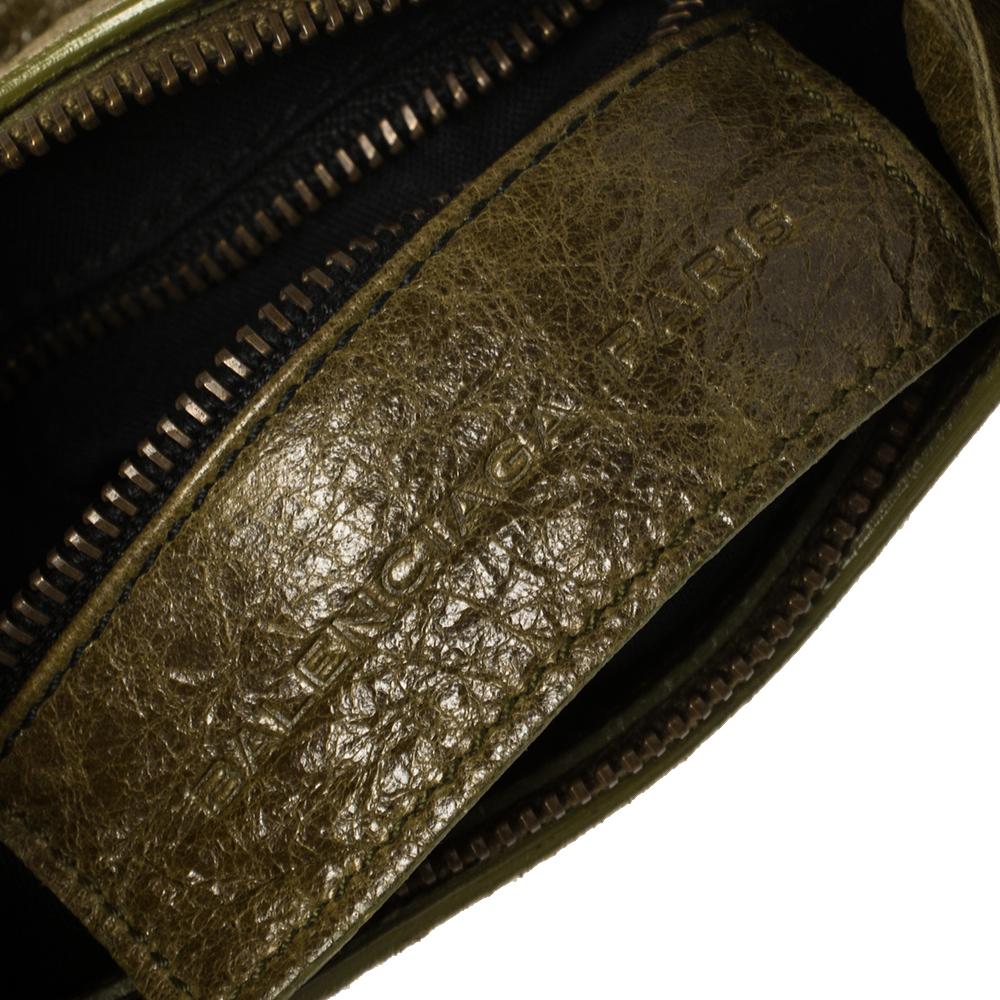 Balenciaga Olive Leather Mini Classique Bag 1
