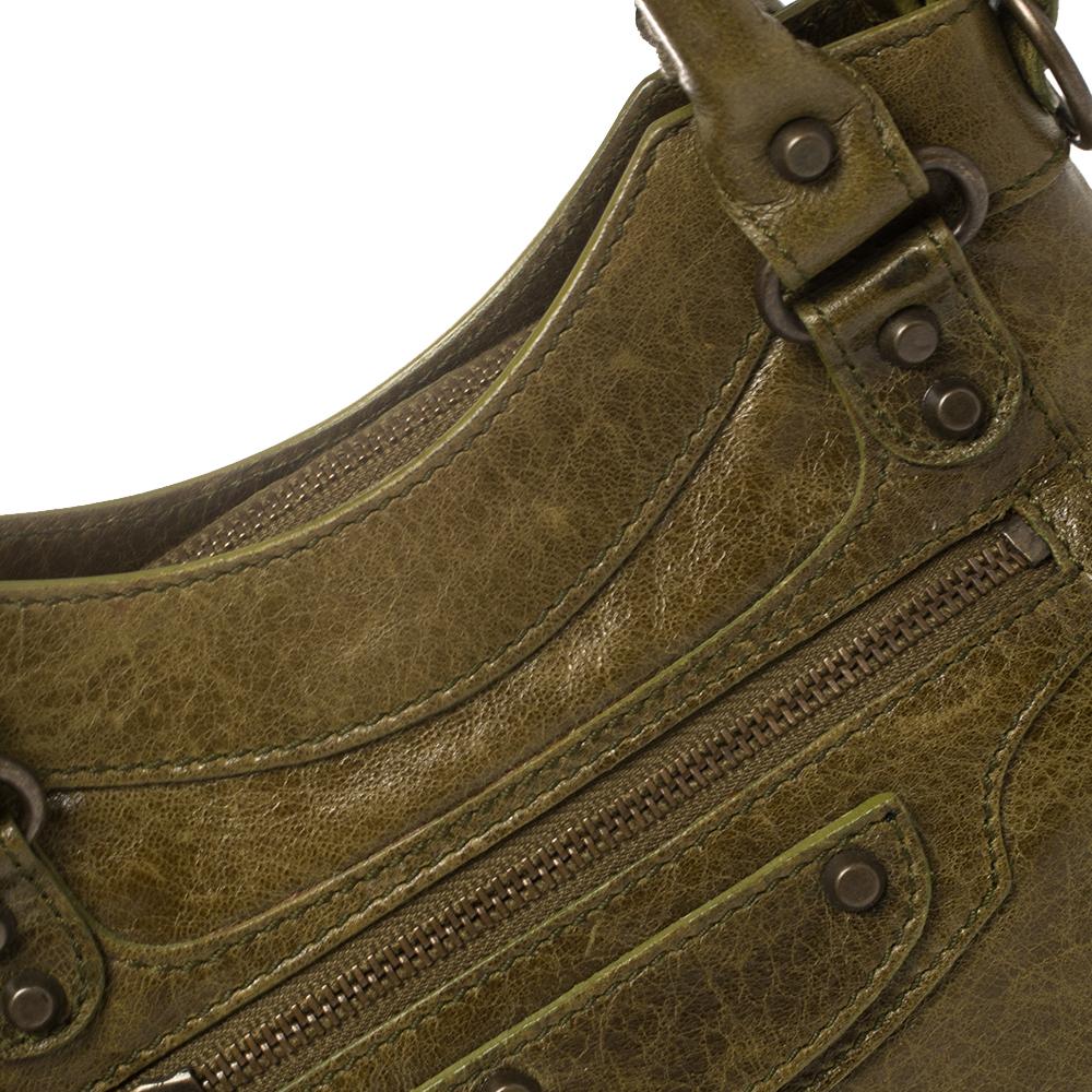Balenciaga Olive Leather Mini Classique Bag 4