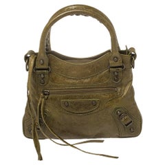 Mini Classique-Tasche aus Olivenleder von Balenciaga