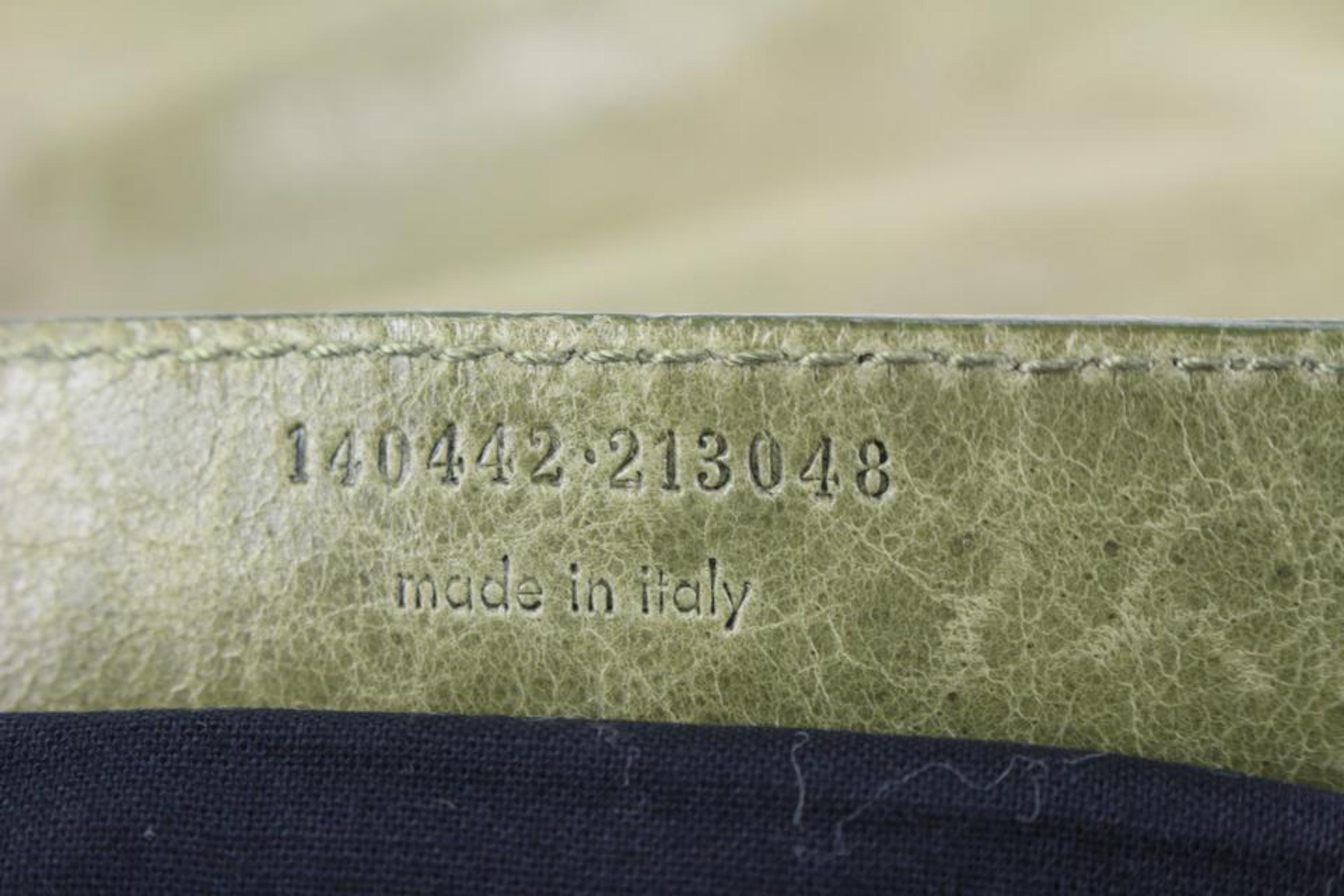 Balenciaga Olive Taupe Agneau Leather The Day Hobo 17ba53s For Sale 2