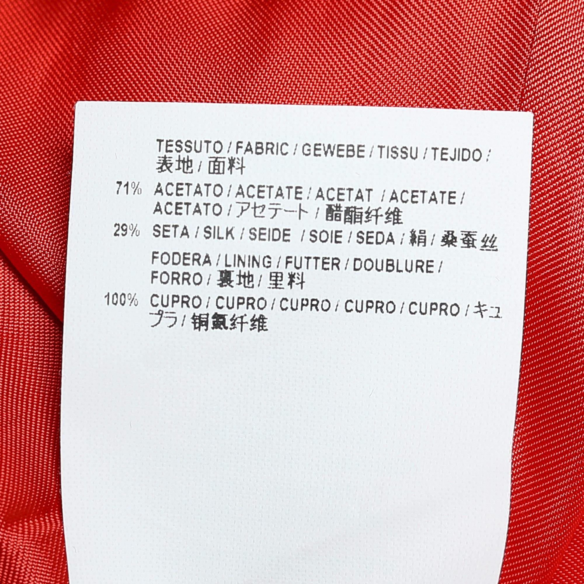  Balenciaga - Robe droite surdimensionnée en crêpe orange S Pour femmes 