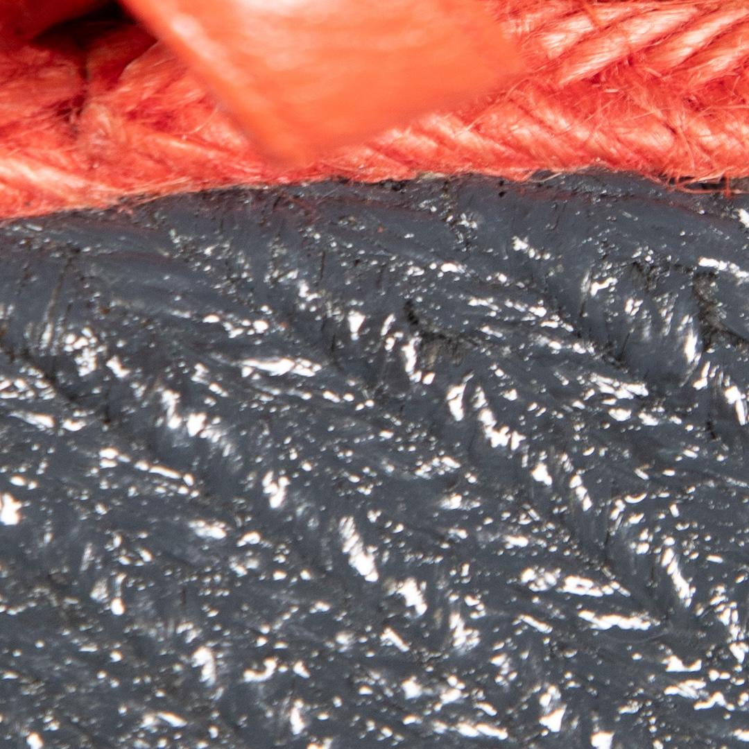 Balenciaga Orange Leather Wedge Sandals Size IT 37 For Sale 1