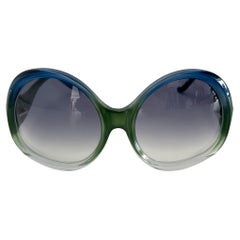 Gafas de sol Balenciaga oversize azules y verdes