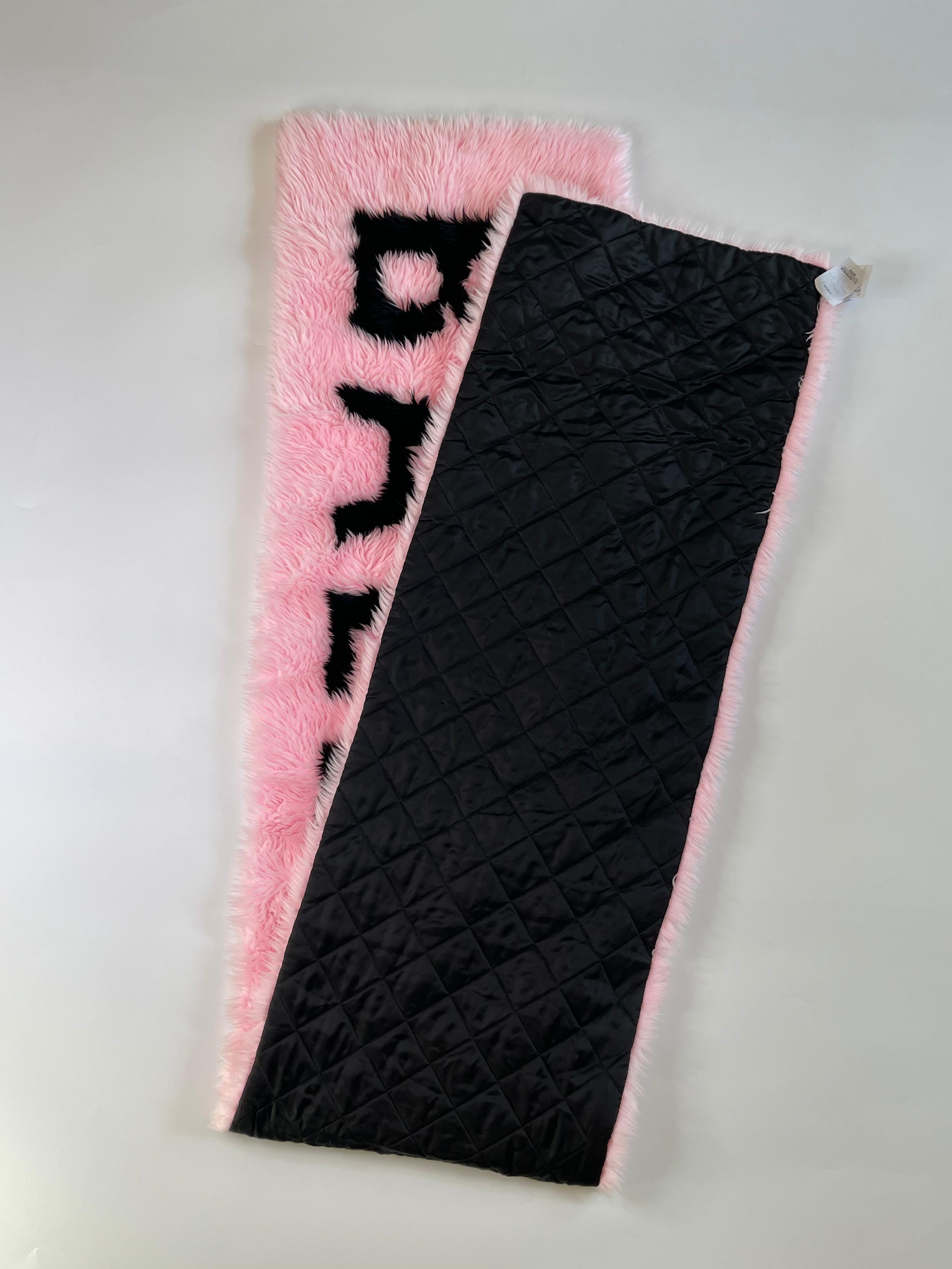 pink balenciaga scarf