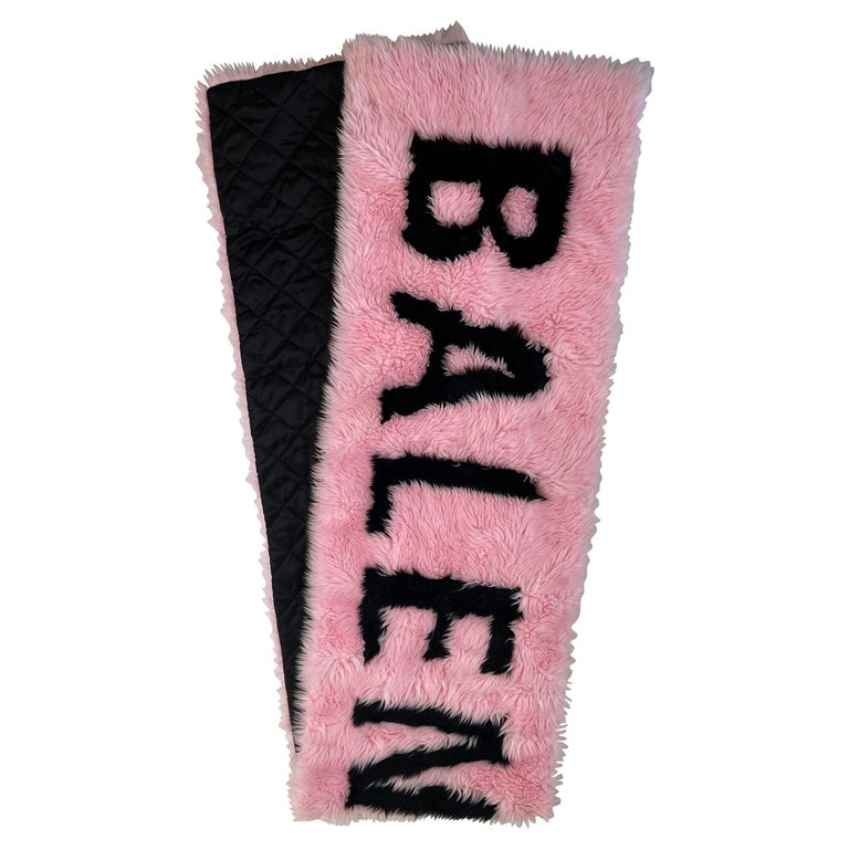 Balenciaga Oversized Faux Fur Logo Pink Scarf (46699286) at 1stDibs |  balenciaga pink scarf, balenciaga faux fur scarf, pink balenciaga scarf