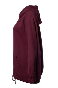 Balenciaga, oversized hoodie in Burgundy