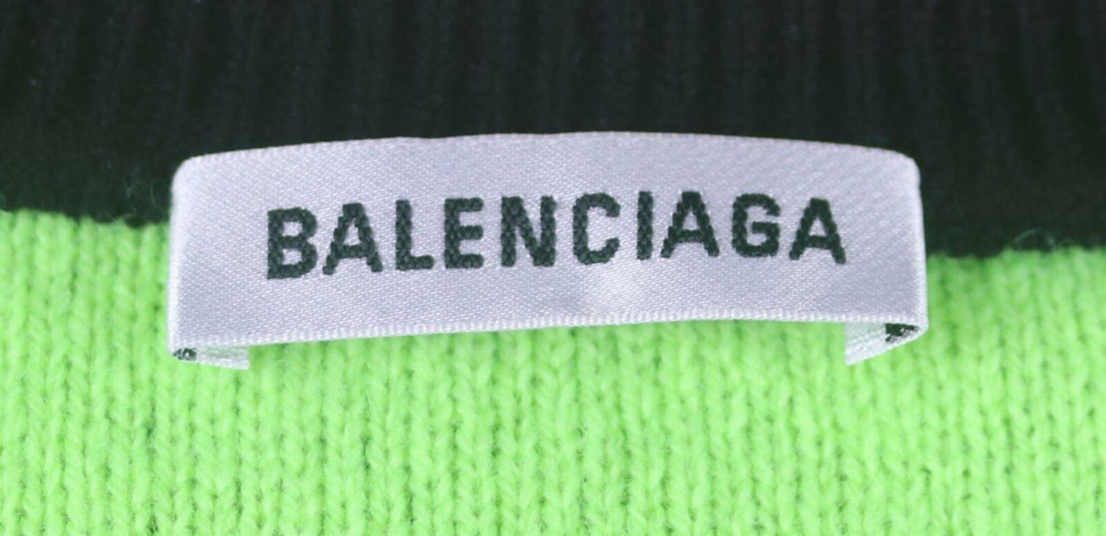 Balenciaga Oversized Intarsia Wool Blend Sweater In New Condition In London, GB