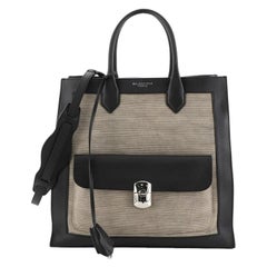 Balenciaga Padlock All Afternoon Tote Canvas with Leather Large