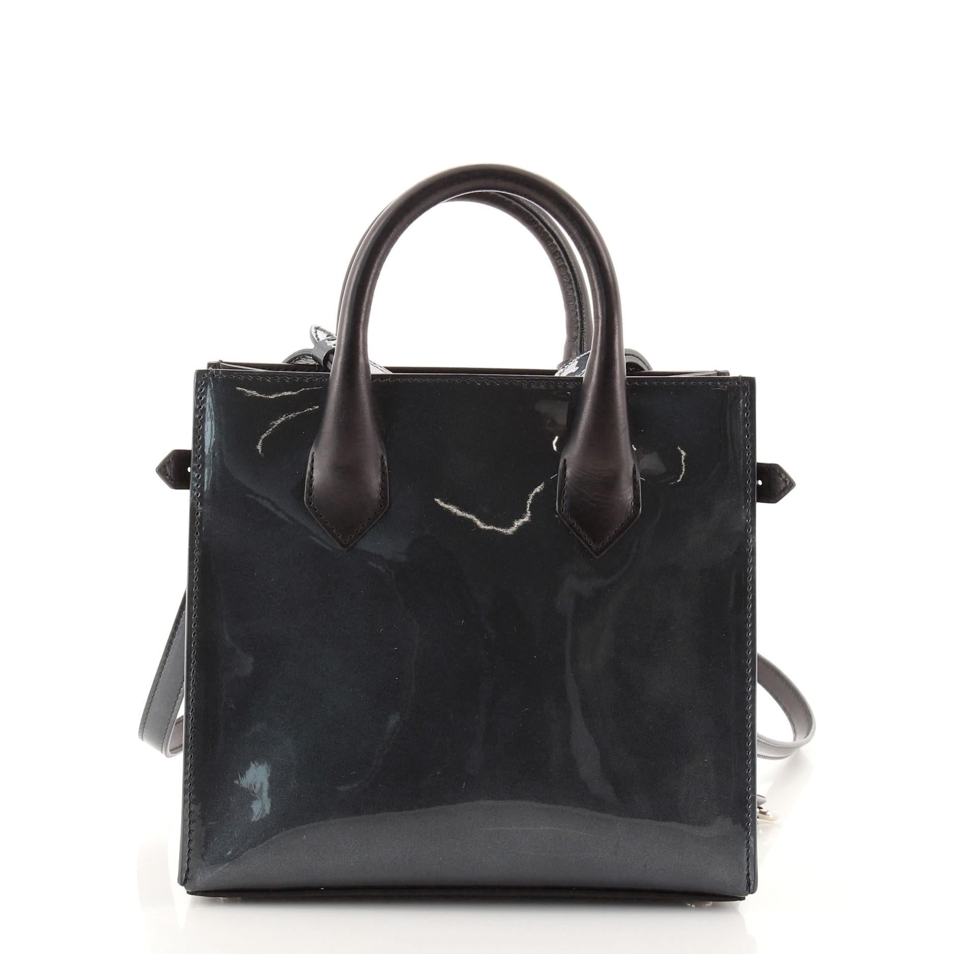 Balenciaga Padlock All Afternoon Tote Lackleder Mini im Zustand „Gut“ in NY, NY