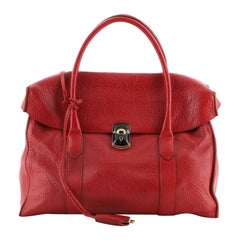 Balenciaga Padlock Flap Tote Leather Medium