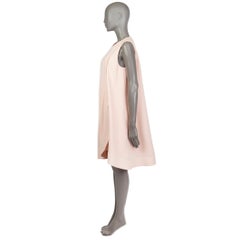 BALENCIAGA pale pink polyester SLIT A-LINED Dress 40 M