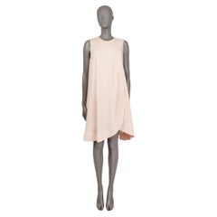 BALENCIAGA pale pink polyester SLIT A-LINED Dress 40 M