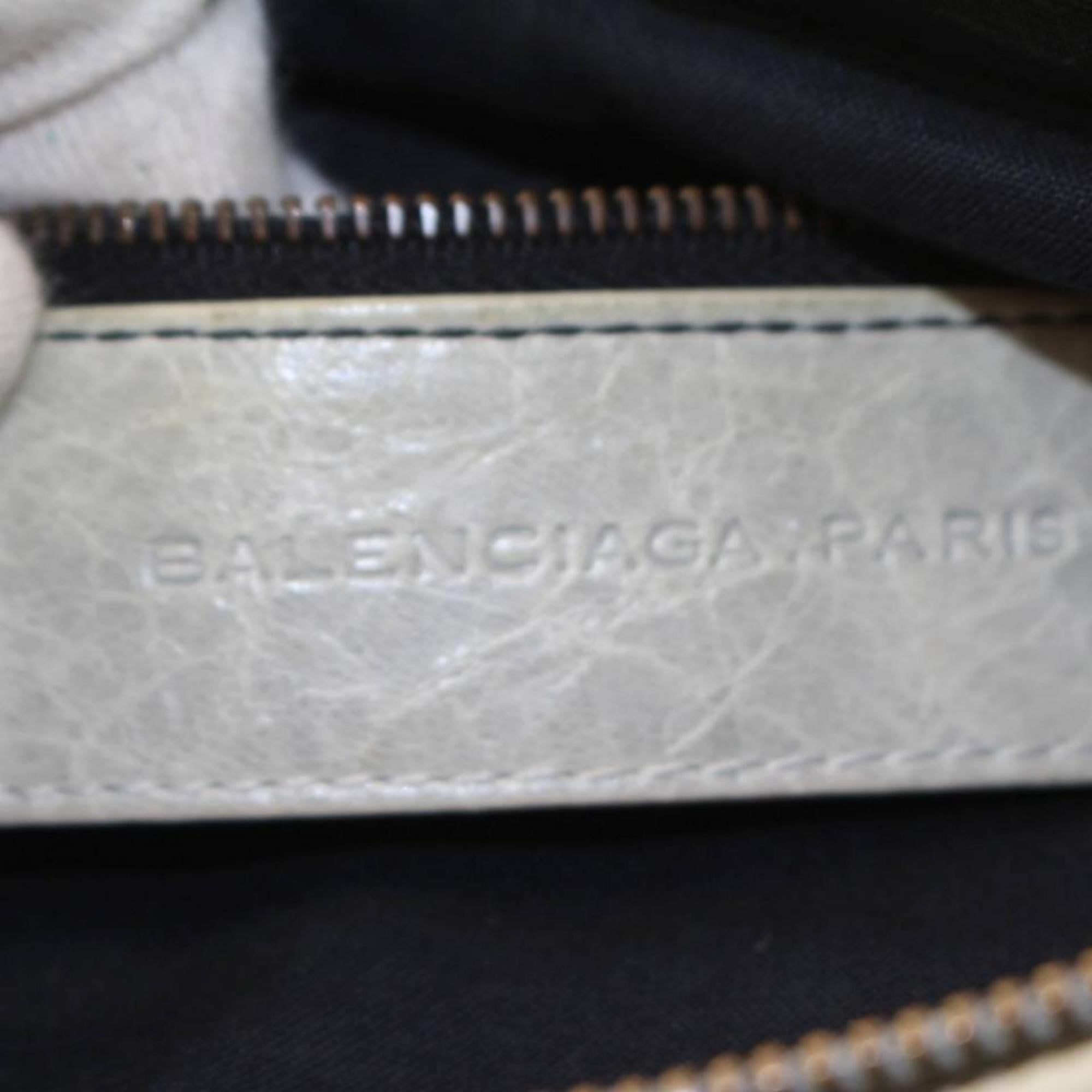 Balenciaga Pale The First 2way 869753 Green Leather Shoulder Bag In Fair Condition For Sale In Forest Hills, NY