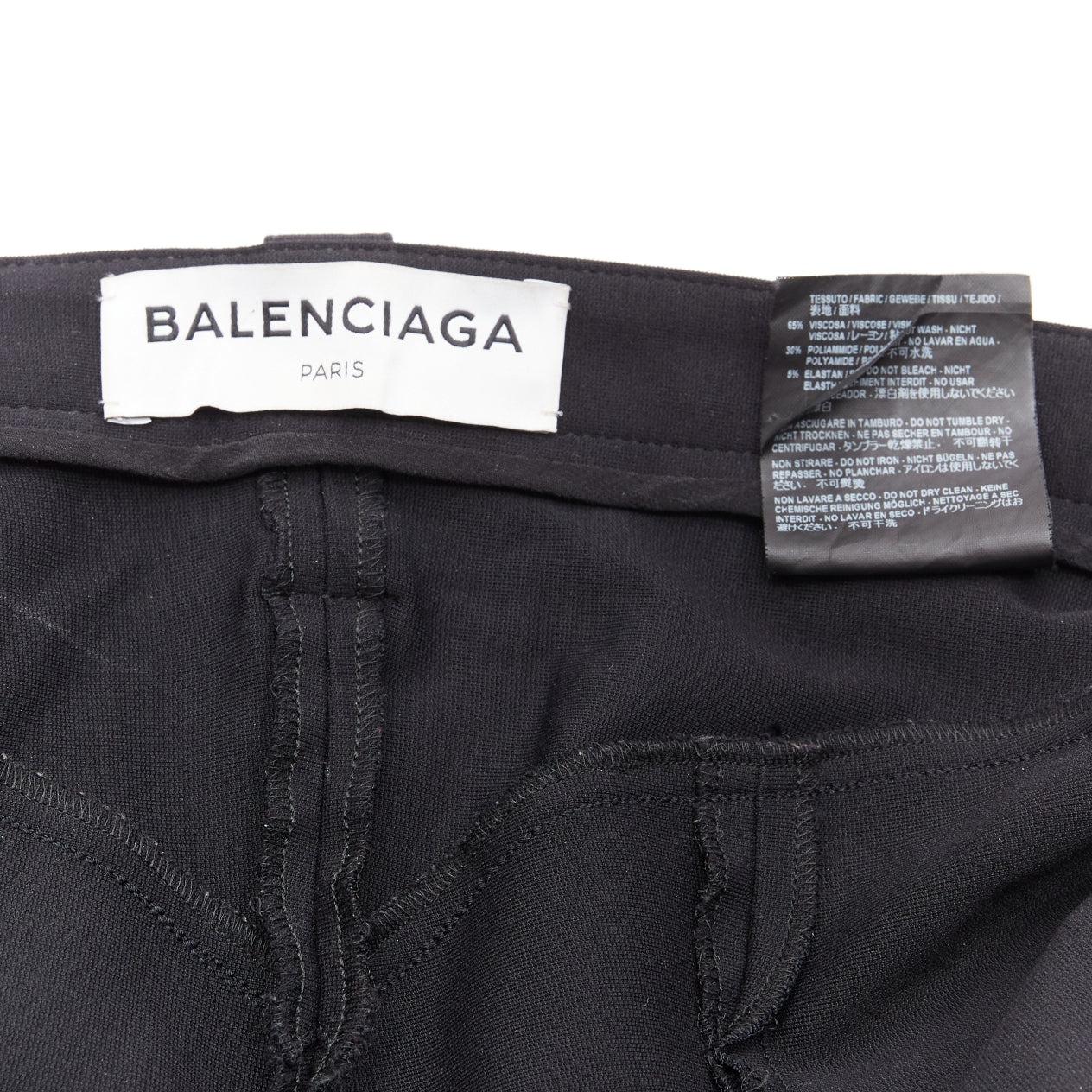 BALENCIAGA Pantashoe black Knife point legging pants boots EU37 Kim Kardashian 4