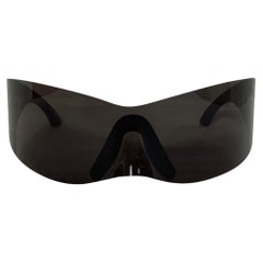 Lunettes de soleil « Panther Mask » de Balenciaga en polyamide noir