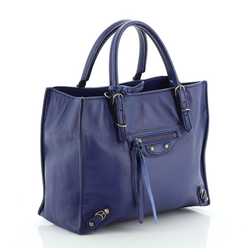 balenciaga blue tote