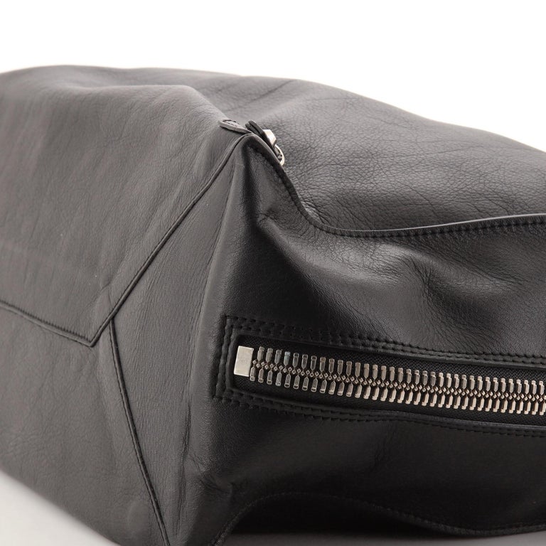 Balenciaga Papier A4 Zip Around Classic Studs Bag Leather Large Gray 1802161