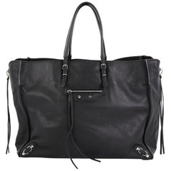Balenciaga Papier A4 Zip Around Classic Studs Bag Leather Large