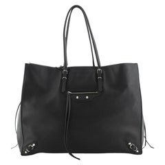 Balenciaga Papier A4 Zip Around Classic Studs Bag Leather Large