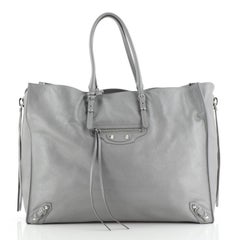 Balenciaga Papier A4 Zip Around Classic Studs Bag Leather Large