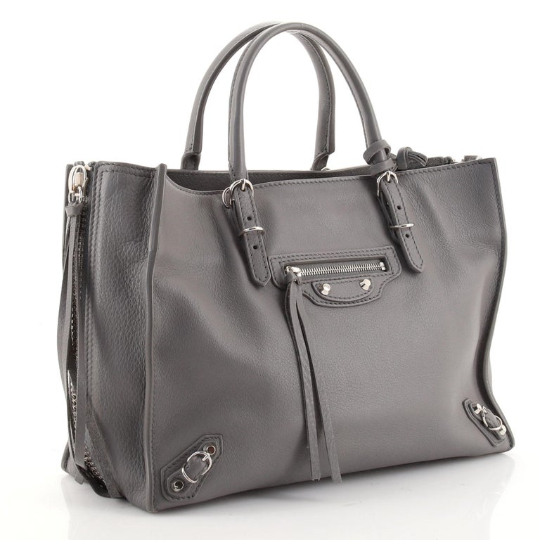 Balenciaga Papier A4 Zip Around Classic Studs Bag Leather Mini at 1stDibs