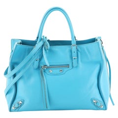 Balenciaga Papier A4 Zip Around Classic Studs Bag Leather Mini