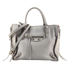 Balenciaga Papier A4 Zip Around Classic Studs Bag Leather Mini