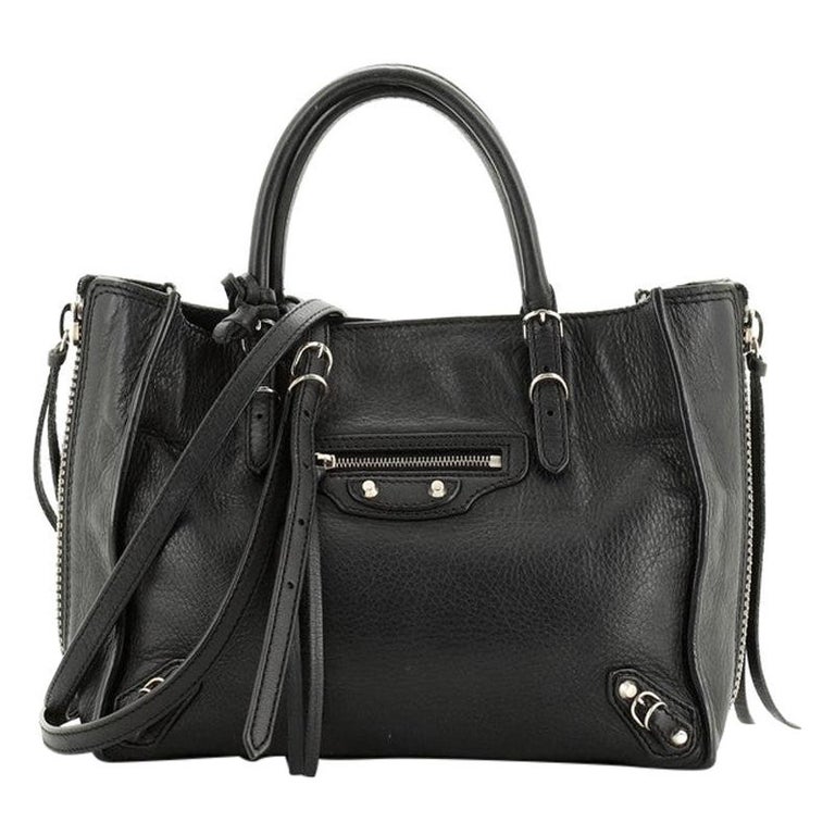 Balenciaga Papier A4 Zip Around Classic Studs Bag Leather Mini at ...