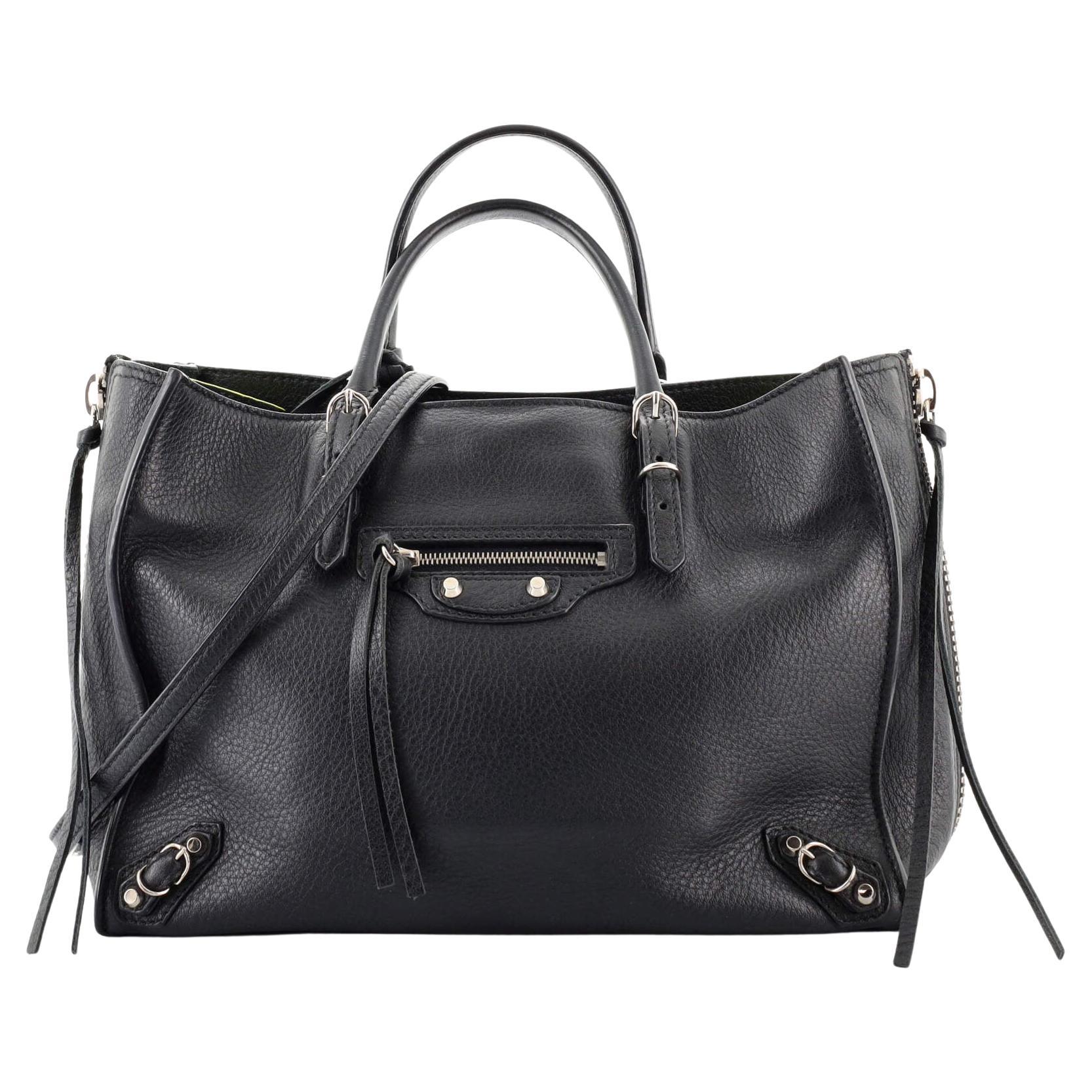 Balenciaga Papier A4 Zip Around Classic Studs Bag Leather Mini at 1stDibs