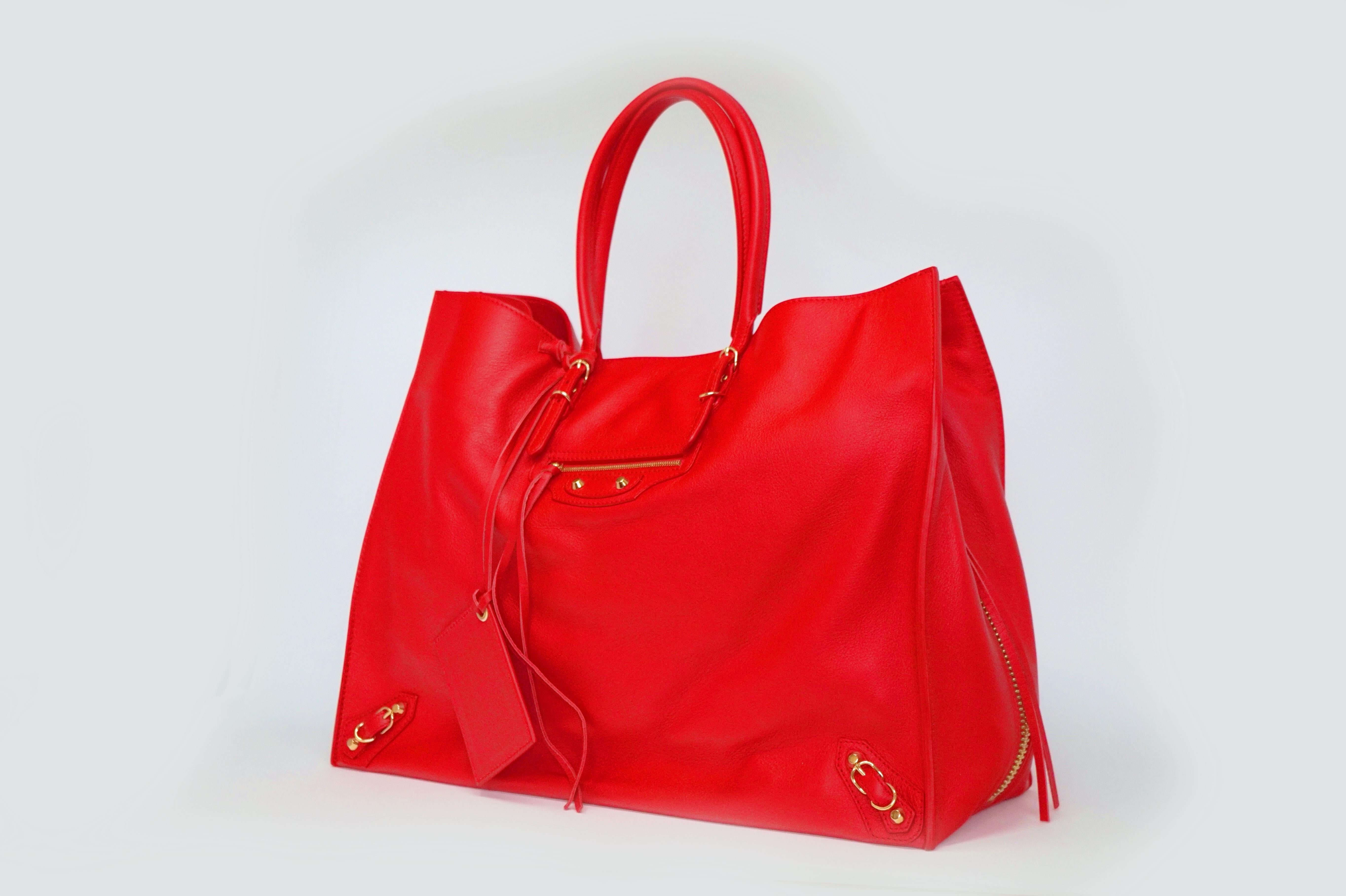 Balenciaga Papier A4 Zip-Around Tote in Red Calfskin Leather, Fall/Winter 2016   1