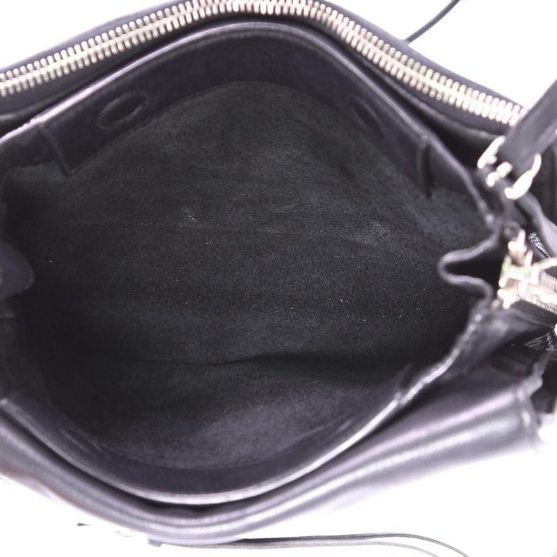 Black Balenciaga Papier Envelope Classic Studs Crossbody Bag Leather Small