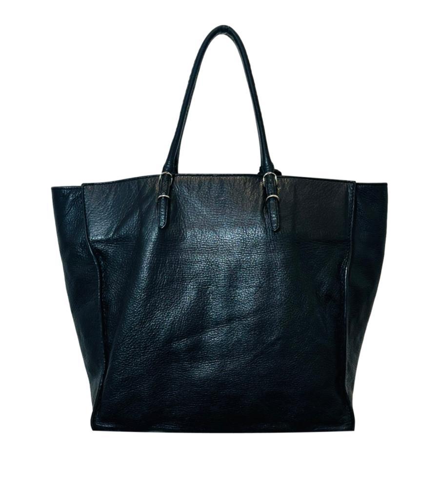 Black Balenciaga Papier Leather Tote Bag