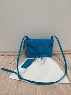 Balenciaga Papier Mini AJ Envelope Triple in Aqua w/Dust Bag &Original Sticker