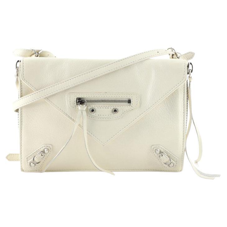 Balenciaga Papier Triple Zip Around Crossbody Bag Leather XS