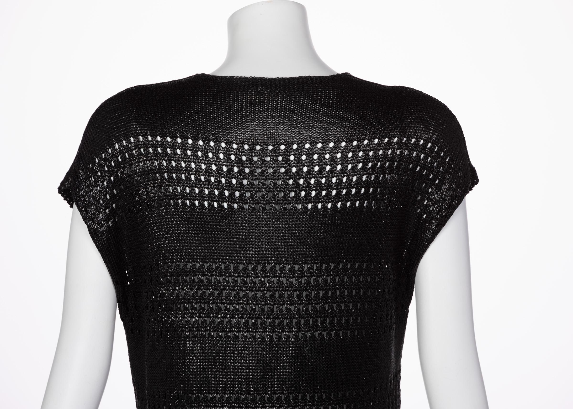 Balenciaga Paris Black Knit Sweater Dress 1